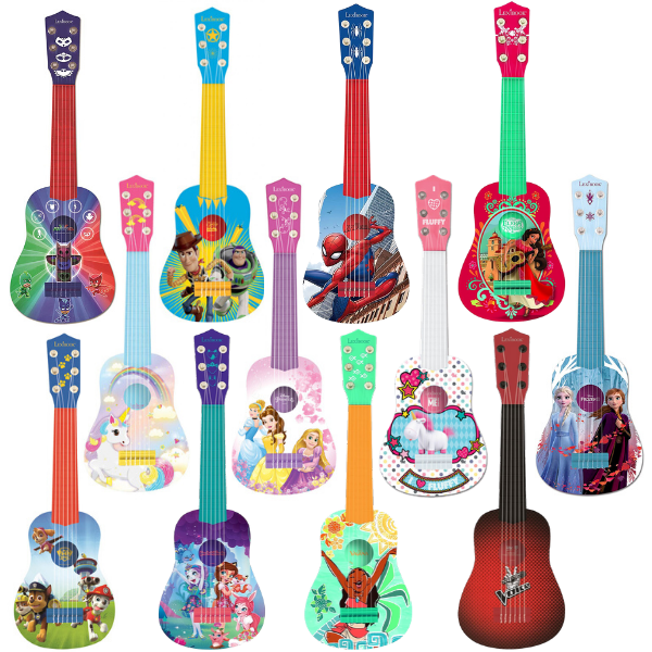 LEXIBOOK MY FIRST TOY GUITAR FOR KIDS PLASTIC NYLON DISNEY PIXAR 3